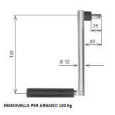 Manovella per tapparelle