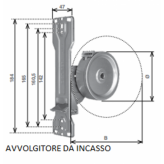 Avvolgitore ad incasso per tapparelle